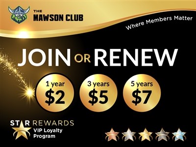 Join or renew your membership: 1 year $2, 3 years $5, 5 years $7, with the Star Rewards VIP loyalty program.